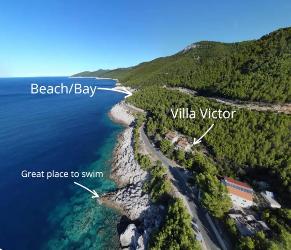 Villa Victor Babino Polje Esterno foto